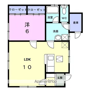 アンジュレーヴ【1階】の間取り